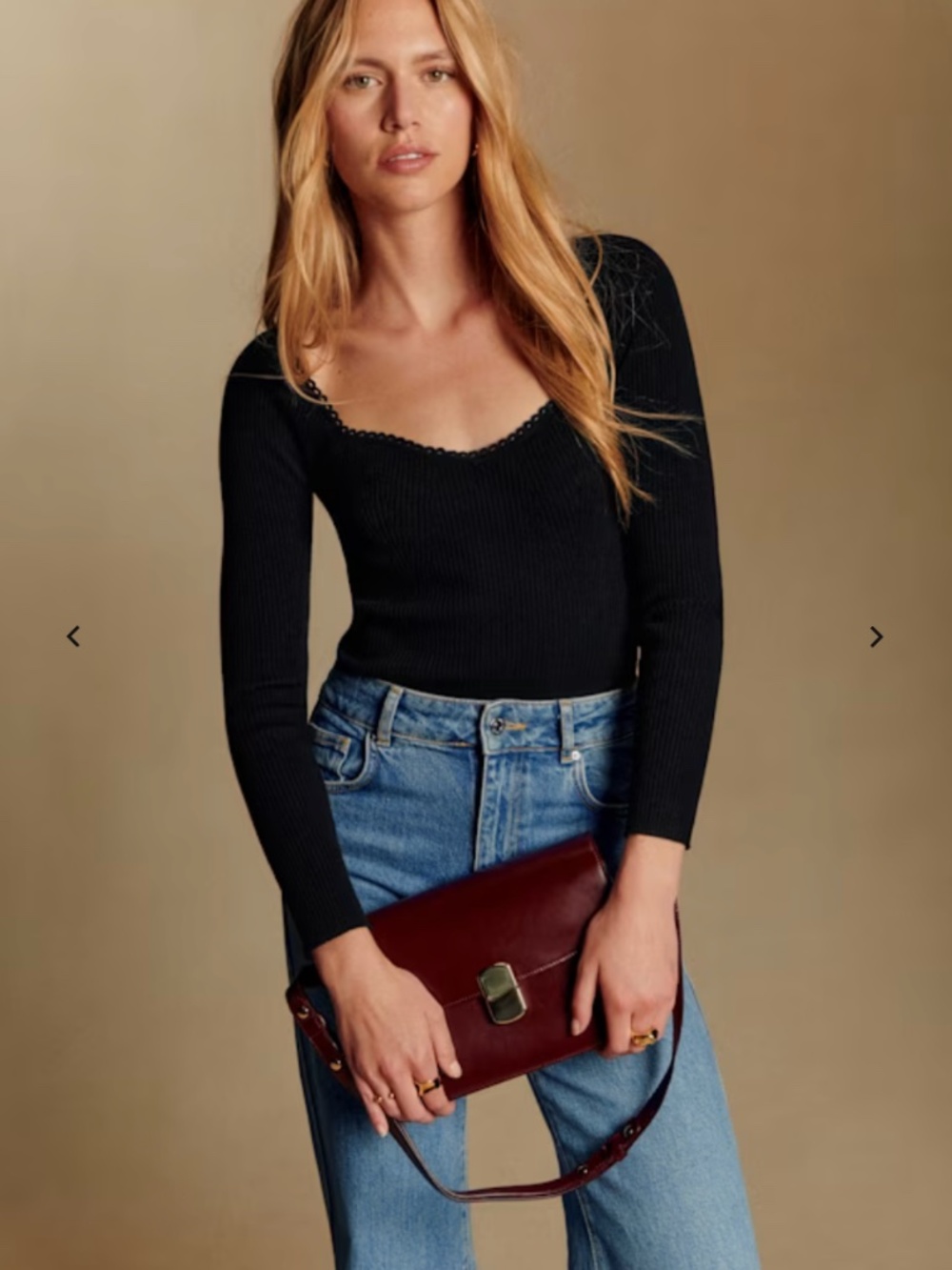 Sezane Maha Jumper Black - Size XS
